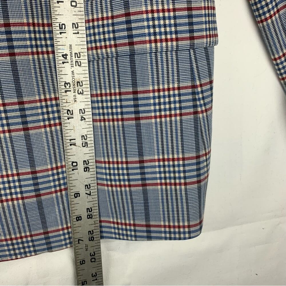 Rag & Bone women's size 14 Elsie gray check blazer new xl plaid suit blue busi - Picture 13 of 13
